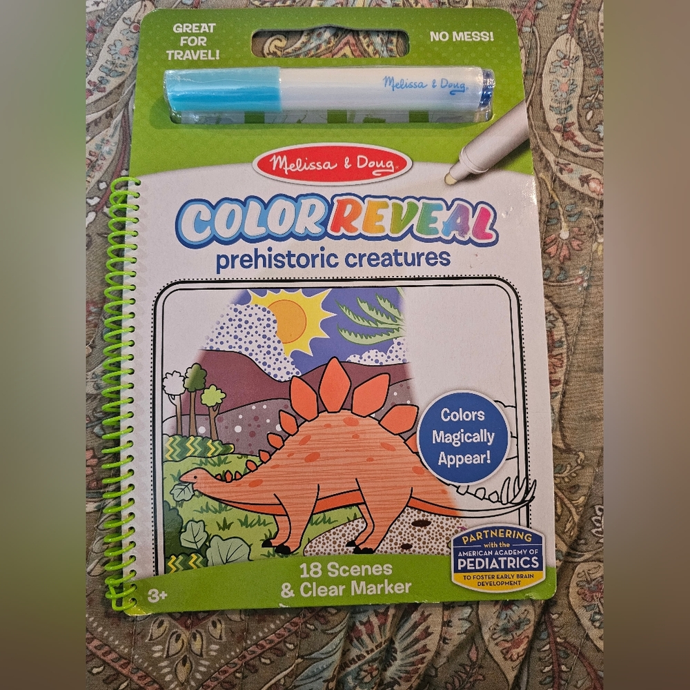 Melissa & doug color reveal prehistoric new